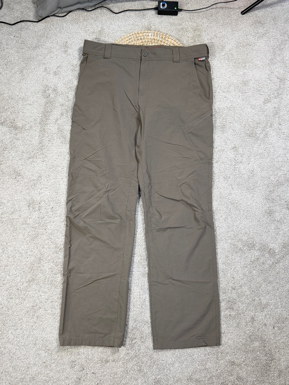 Simms Men’s Fishing Pants Lightweight Outdoor UPF 50+ in Khaki XXL